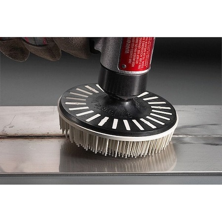 Scotch-Brite Bristle Disc, 4.5 In Dia, 3/4 In Trim, 120G 61500139037