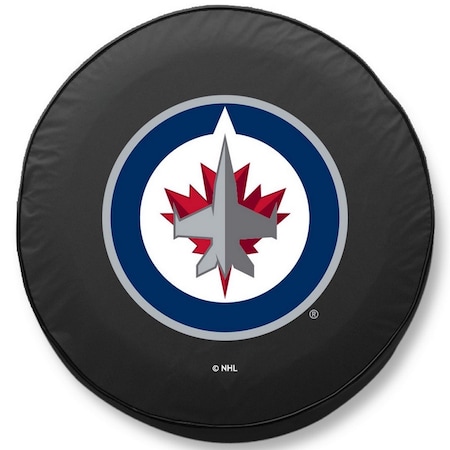 Holland Bar Stool Co 25 1/2 x 8 Winnipeg Jets Tire Cover TCMWinJetBK