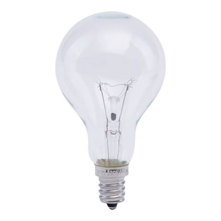 Feit Electric Incandescent Lamp, 40 W, A15 Lamp, Candelabra E12 Lamp Base, 2700 K Color Temp BP40A15C/CL/CF