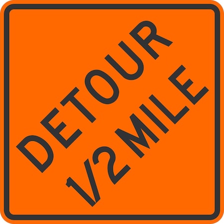 Lyle Detour 1/2 mile, 36x36, Engineer Grade, Orange G-16164-EG_36x36