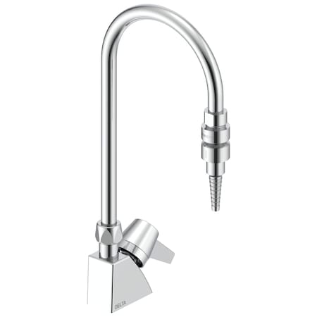 Delta Commercial W66 Series Single Handle Water Single Handle Deck-Mount Water Faucet In Chrome W6600-9-C