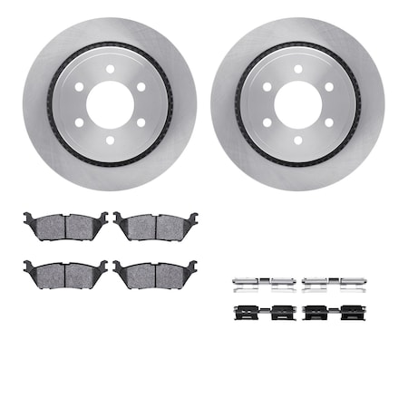 Dynamic Friction Co DFC Brake Rotor- Heavy Duty Brake Pad includes Hardware 6412-54305