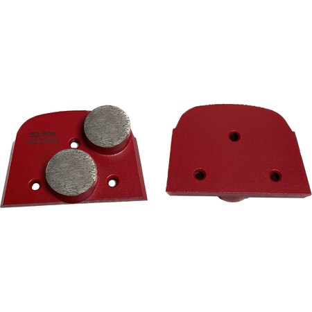 Vantage Product Diamond Grinding Disc for Lavina Grinders, 2 Round Segment, 60/80 Grit, Medium Bond M-LAV-2R6080-M