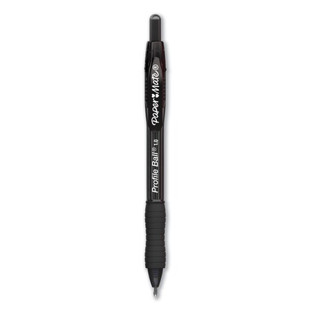 Paper Mate Profile Retractable Ballpoint Pen, Bold 1 mm, Black Ink/Barrel, PK36 2095459