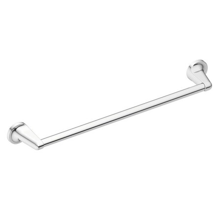 C S I Donner Moen Towel Bar, 24 in L Rod, Zinc, Chrome, Surface Mounting 5824CH