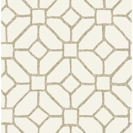 A-Street Prints Addis Beige Trellis Wallpaper 4120-26829