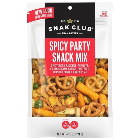 Snak Club Spicy Party Mix, Salty Flavor, 75 oz 700530