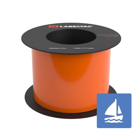 Labeltac Marine Supply 4in x 75ft LT9, Orange LT406MN-C