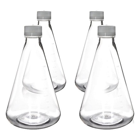 Eisco Scientific Erlenmeyer Flask, Colorless, 275 mm H, PK4 CH5235PK04