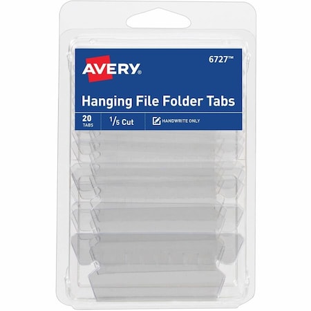 Avery Hanging File Folder Tabs and Inser, PK20 6727