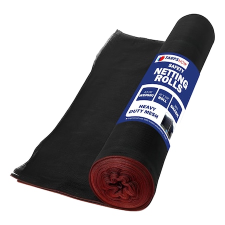 Tarps Now Black Scaffold Debris Netting - 10' x 150' DNBK-10150