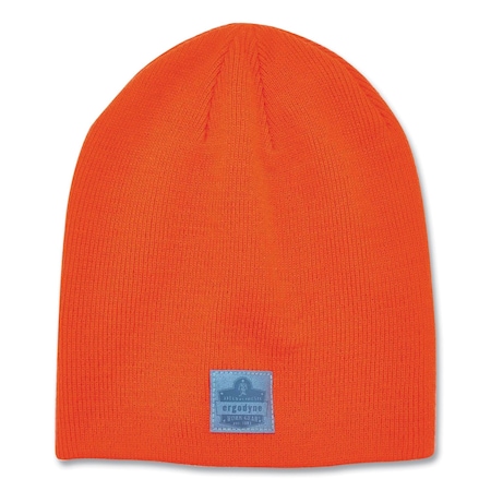 Ergodyne N-Ferno 6812 Rib Knit Beanie, Acrylic, One Size Fits Most, Orange 16814