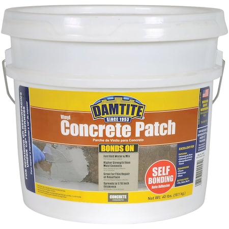 Damtite BondsOn 40 Lb. Gray Ready-to-Use Vinyl Concrete Patch 4045