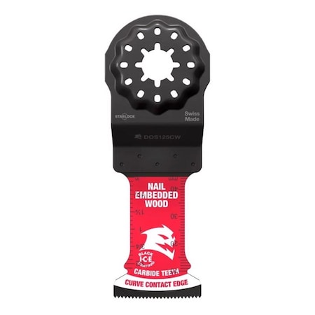 Diablo Demo Demon Amped 1-3/4 in. L X 1-1/4 in. W Carbide Oscillating Blade Nail-Embedded Wood 10 pk DOU125CW10
