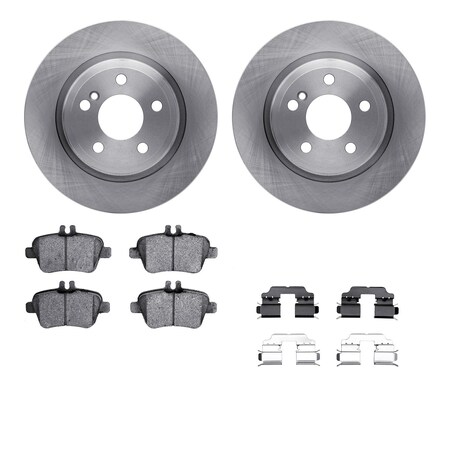 Dynamic Friction Co DFC Brake Rotor with 5000 Brake Pads and Hardware Kit 6512-63472