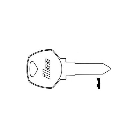 Ilco Unican Harley Davidson Motorcycle Key Blank, 10PK X126