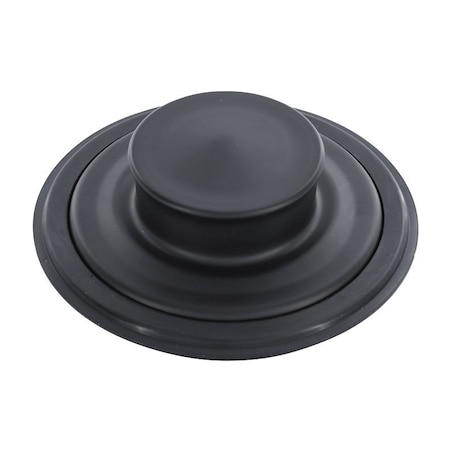 Danco Garbage Disposal Drain Stopper, 3.38 in Dia, 1 in H, Stainless Steel, Black 12075