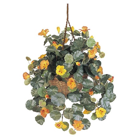 Dare2Decor Nasturtium Silk Hanging Basket DA103026