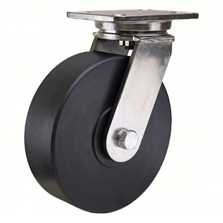 Hamilton Plate Caster, Swivel, Nylon, 12 1/2"H S-CHS-13NYSB