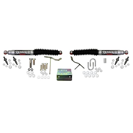 Skyjacker Suspension Dual Stabilizer Silver Kit with Black Boots SKY9239
