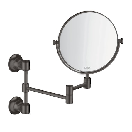 Axor Montreux Shaving Mirror in Brushed Black Chrome 42090340