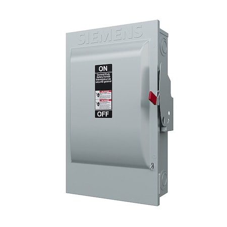 Siemens Safety Switch, 3PST, 200 A, 240V AC GNF324A