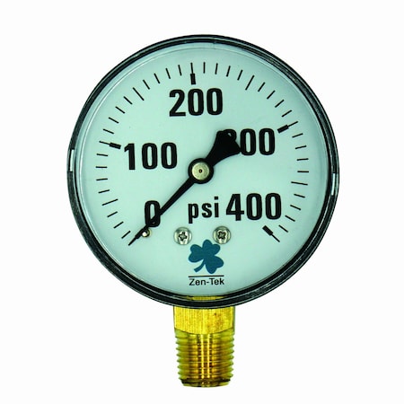 Zenport Dry Air Pressure Gauge, 400 PSI DPG400