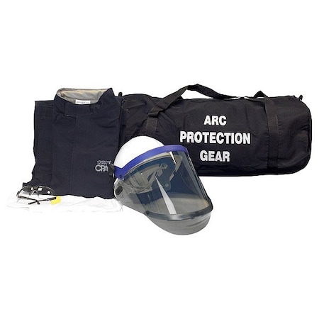 Chicago Protective Apparel Arc Flash Jacket and Pant Kit, Navy, 5XL AG12-JP-5XL-NG