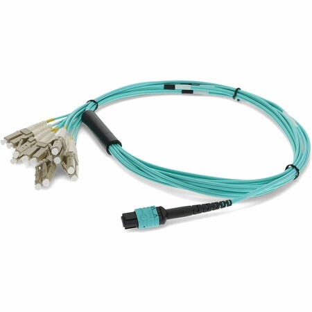 Add-On ADDON 2M MPO/UPC TO 6XLC/UPC DUPLEX AQUA OM4 OFNR (RISER-RATED) 12-STRAND FIBER ADD-MPO-6LC2M5OM4