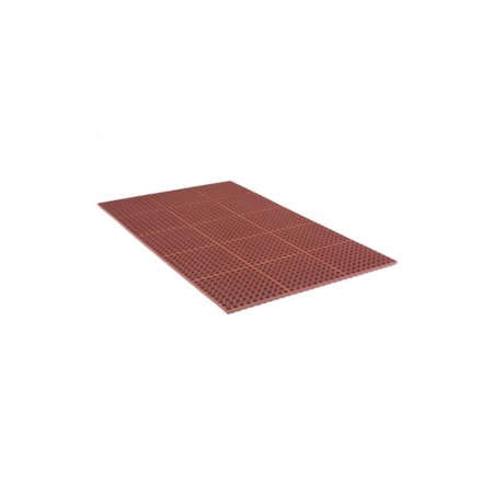 Buymats 3 x 5 ft. Tru Tread Grease-Proof Mat Red 39-171-0101-30000500