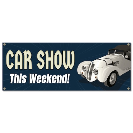 Signmission Car Show, 18 Inch, Banner B-30352