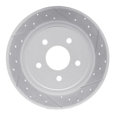 Dynamic Friction Co DFC Geoperformance Rotor - Drilled and Slotted 830-54093R