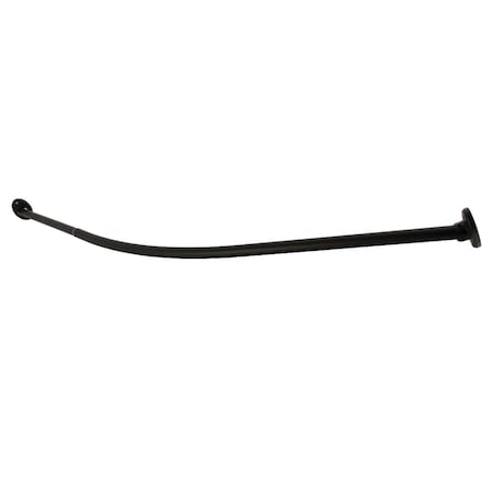 Kingston Brass 72" Stainless Steel Single Curved Shower Curtain Rod, Matte Black CC7210