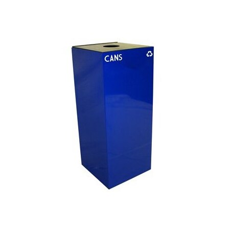 Witt Industries 36 gal Square Blue, Metal 36GC01-BL