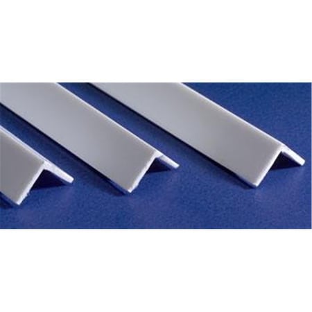 Evergreen 0.13 in. Styrene Angle Railroad Scratch Building Supply, White EVG294
