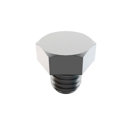 Zoro Select Not Graded, 3/8"-16 Hex Head Cap Screw, Plain Stainless Steel, 3/8 in L, 50 PK 1-H-37C-37