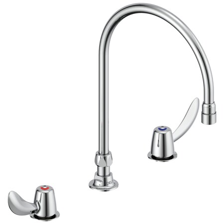 Delta Commercial 23C6 Widespread Gooseneck In Chrome 23C632-R7