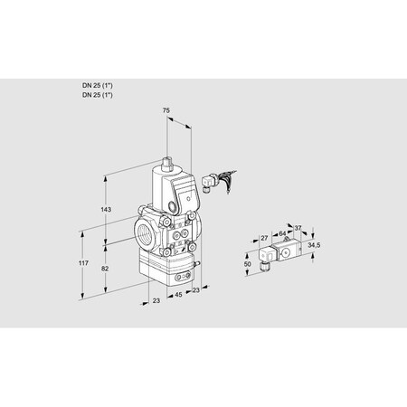 Honeywell Kromschroder VAD125R/NW-100A KS88005106