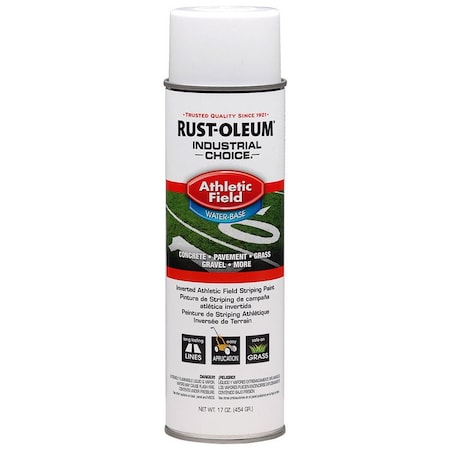 Industrial Choice 17 Oz Rust-Oleum Brands White Striping Paint, Water-Based 206043