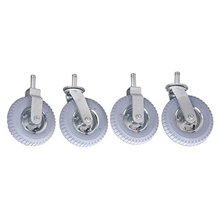 Nexel 8 in. Stem Caster with Donut Bumper, 4PK CA85RN