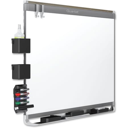 Quartet Mfg. Quartet, PRESTIGE 2 DURAMAX MAGNETIC PORCELAIN WHITEBOARD, 96 X 48, GRAPHITE FRAME P558GP2