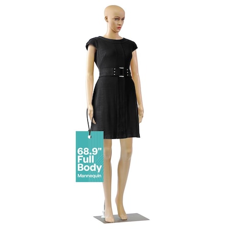 Serenelife 68.9 in Tall Full-Body Female Mannequin with Adjustable Head, Flexible Limbs and Detachable Design SLMAQFESKN
