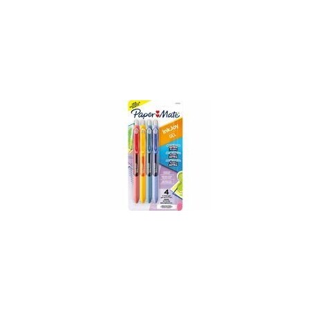 Paper Mate InkJoy Gel Pens, 0.7 mm Pen Point, Retractable, Assorted Ink, Gel-based, 6PK 2205628