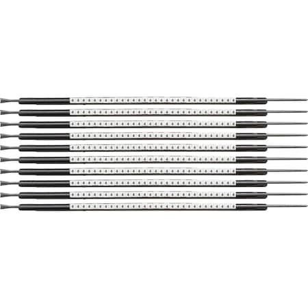 Brady ClipSleeve Wire Markers Size 05 Nylon 22 AWG - 20 AWG, 4 Pack of 300 Each, 300PK SCN05-4
