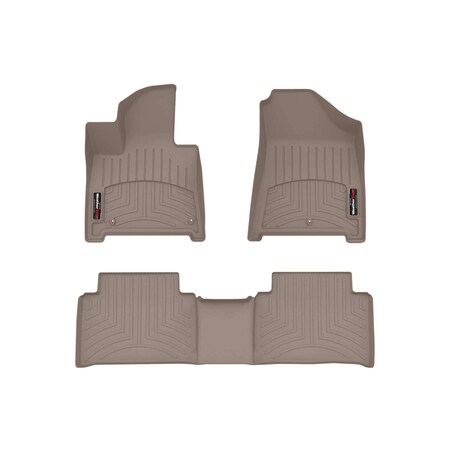 Weathertech Tan, Front and Rear Floorliners 451865-1-2