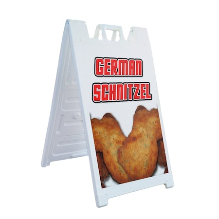 Signmission German Schnitzel, A-Frame & 2 Sign Inserts, Heavy-Duty Plastic Frame SBHD-C-2436-German Schnitzel