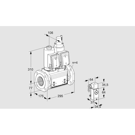 Honeywell Kromschroder Gas Solenoid Valve – VCS Series, 500 mbar, Auto Shut-Off, IP65 Rated KS88207276