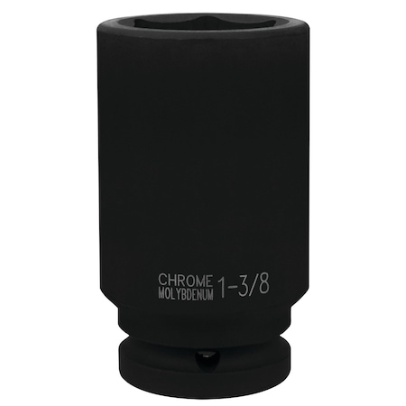 Performance Tool 3/4 in. Dr. 1-3/8 in. 6pt Deep Impact Socket, Chrome Moly, Laser Etched M742-44