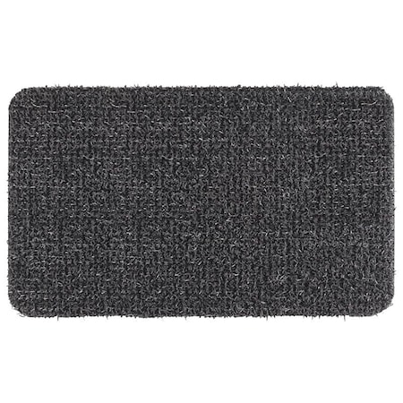 Grassworx Door Mat, 2912 in L, 1712 in W, Rectangular, Solid Pattern, Flint 10372029