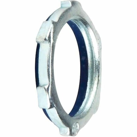 Dottie Conduit Fitting Locknut, 1-1/4 in, Threaded, Steel, Zinc Plated LNS125